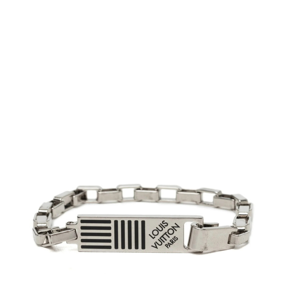 Louis Vuitton Damier Colors Bracelet M62598 Silver Metal Women's LOUIS VUITTON